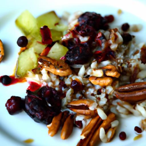 Harvest Harmony: Wild Rice and Cranberry Salad Delight