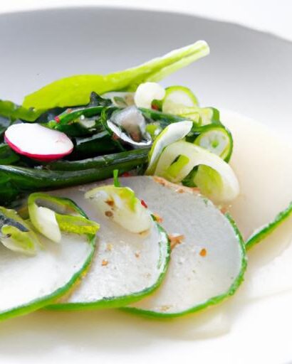 Zesty Shiso & Radish Salad: Fresh Flavor with Yuzu Dressing