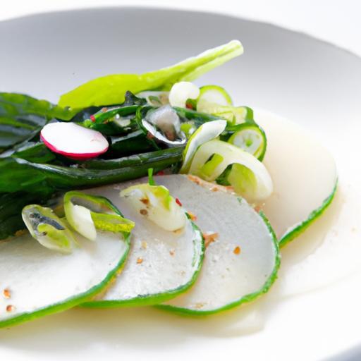 Zesty Shiso & Radish Salad: Fresh Flavor with Yuzu Dressing