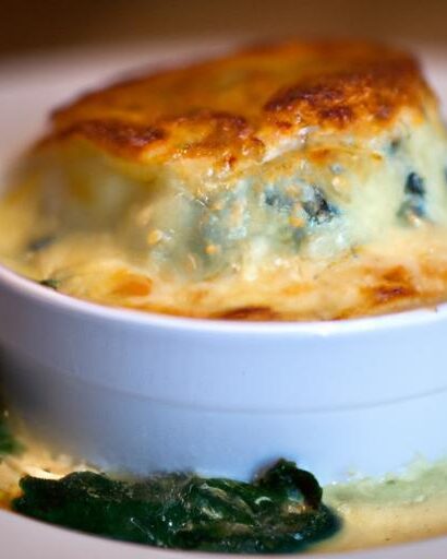 Elevate Your Dinner: Creamy Spinach Soufflé with Gruyère