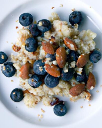 Energize Mornings: Quinoa Porridge with Almonds & Blueberries