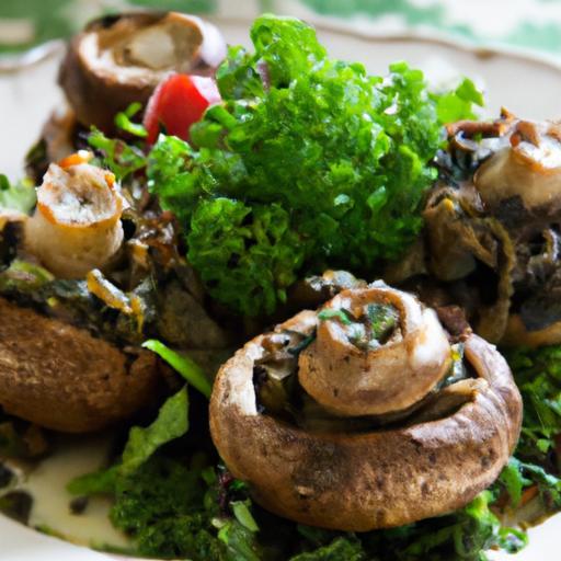 Garden Bounty: Delicious Vegetable-Stuffed Portabella Mushrooms
