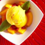 Tropical Twist: Mango Sorbet with Nutritious Goji Berries