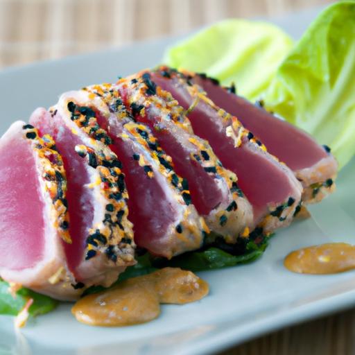 Savor the Perfect ​Seared Tuna with Sesame and Bok⁤ Choy Delight