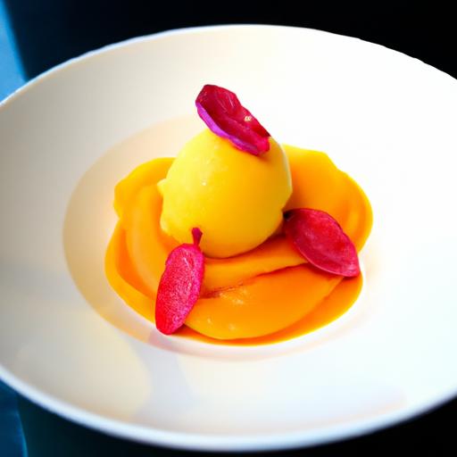 Tropical Twist: Mango Sorbet with Nutrient-Packed Goji Berries