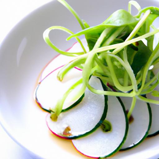 Zesty Shiso & Radish Salad: Fresh Flavor with Yuzu Dressing