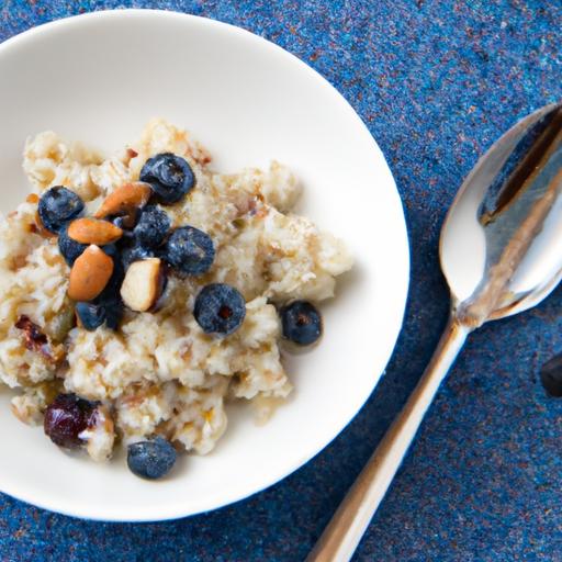 Energize Mornings: Quinoa Porridge with Almonds & Blueberries