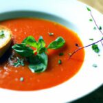 Boost Flavor & Health: Tomato Basil Soup with Flaxseed Oil