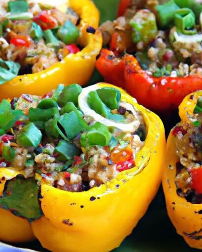 Colorful Quinoa-Stuffed Bell Peppers: A Nutritious Delight