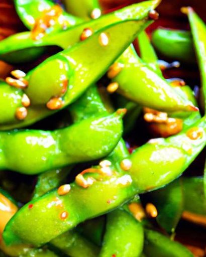 Savory Edamame with Sea Salt & Toasty Sesame Oil Delight