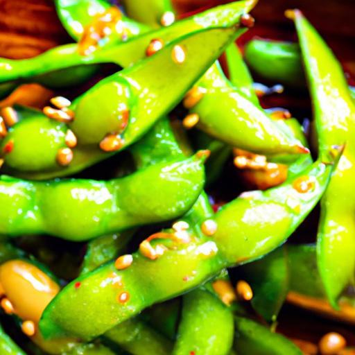 Savory Edamame with Sea Salt & Toasty Sesame Oil Delight