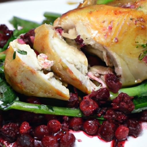 Savory Cranberry & Spinach Stuffed Chicken with Brie Bliss