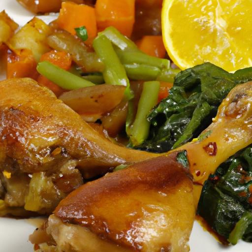 Savory Baked Chicken Legs and Veggies: ⁢A One-Pan Feast