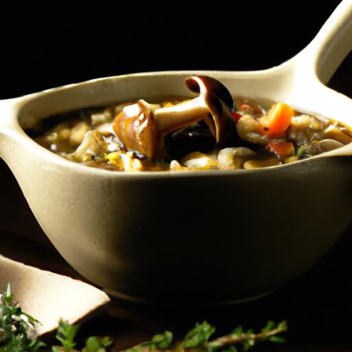 Wild Rice & Mushroom soup: A Hearty Harvest ​in a bowl