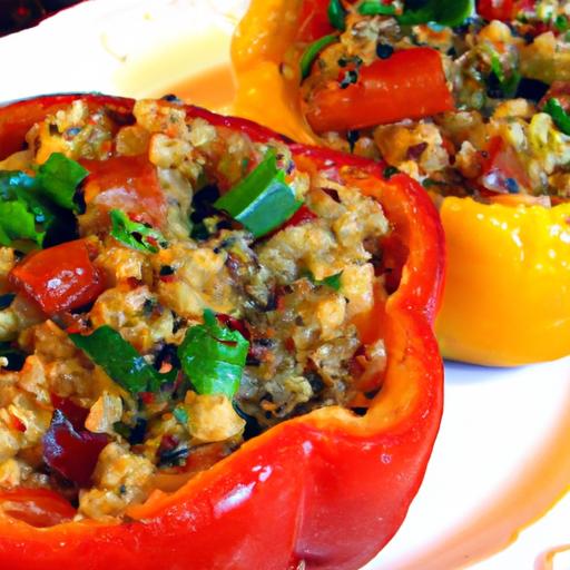Colorful Quinoa Stuffed Bell Peppers: Nutritious & Delicious