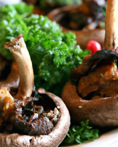 Hearty Vegetable-Stuffed Portabella Mushrooms: A Flavorful Feast