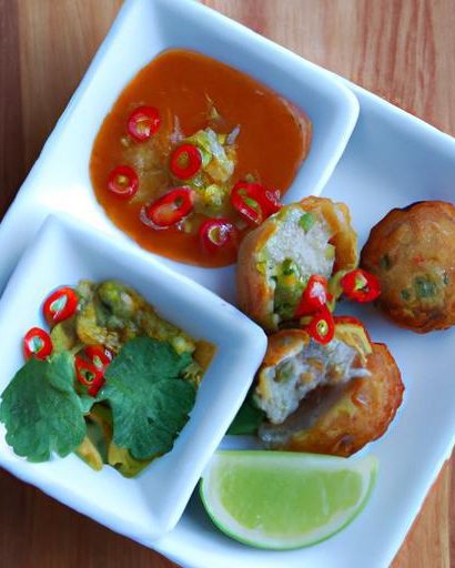 Crispy Cassava Fritters with Spicy Chili Dip Delight