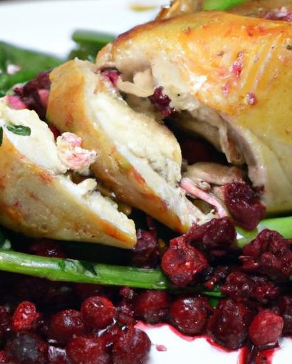 Savory Cranberry & Spinach Stuffed Chicken with Brie Bliss