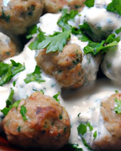 Savory Greek Turkey Meatballs with Creamy Tzatziki Dip