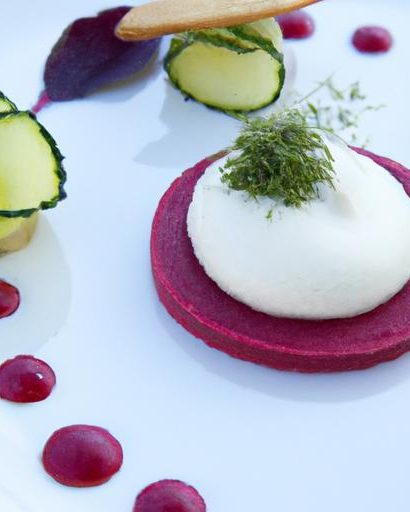 Beet Tartare Meets Creamy Goat Cheese Mousse: A Gourmet Duo