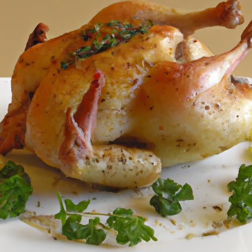 Savor Roasted Guinea​ Fowl: Herbs and Lemon Delight