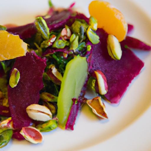 Bright and Nutty: Beet & Orange ⁤Salad‍ with Crunchy Pistachios