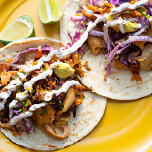 Jackfruit Tacos with ⁤Spicy Avocado Sauce: A Flavorful⁢ Twist