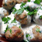 Savory Greek Turkey Meatballs with Creamy Tzatziki Dip