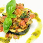 Elevate Ratatouille: A Fresh Twist with Basil Oil Drizzle