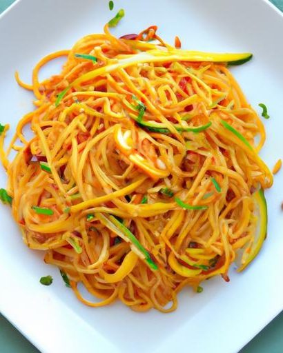 Fiery Peanut Noodles: A Veggie-Packed Flavor Explosion