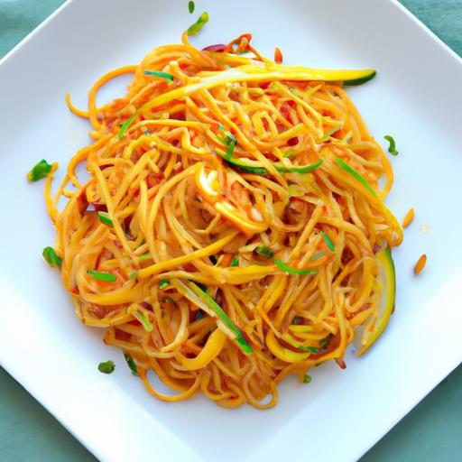 Fiery Peanut Noodles: A Veggie-Packed Flavor Explosion